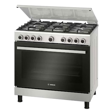 Bosch Series 4 5 Burner Gas Cooker HGVDA0Q50M Stainless Steel and Silver 90x60cm