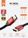 MOWSIL HDMI Cable 4K @ 30Hz, 2m Cable, HDMI 1.4 High-Speed, 24K Gold-Plated Connectors, Supports 1080p, 3D, 4K &amp; 8K