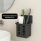 Generic 1pc Wall-Mounted Toothbrush and Toothpaste Holder, Strong Adhesive Bathroom Storage Rack, Multifunctional Toothbrush Organizer For Bathroom, Easy Installation, Free Punching, Black Toothbrush