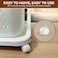 LIVVY 3 Tier Plastic Storage Organizer Cart With Wheels &ndash; Laundry Organizers and Storage &ndash; Multipurpose Basket Rack For Kitchen, Bathroom &amp; Home