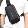 Generic Crossbody Sling Bag &ndash; Waterproof Leather Chest Shoulder Backpack For Men &amp; Women, Casual Travel Daypack With USB Charging Port, Design For Hiking &amp; Everyday Use