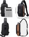 Generic Crossbody Sling Bag &ndash; Waterproof Leather Chest Shoulder Backpack For Men &amp; Women, Casual Travel Daypack With USB Charging Port, Design For Hiking &amp; Everyday Use