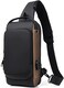 Generic Crossbody Sling Bag &ndash; Waterproof Leather Chest Shoulder Backpack For Men &amp; Women, Casual Travel Daypack With USB Charging Port, Design For Hiking &amp; Everyday Use