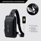 Generic Crossbody Sling Bag &ndash; Waterproof Leather Chest Shoulder Backpack For Men &amp; Women, Casual Travel Daypack With USB Charging Port, Design For Hiking &amp; Everyday Use