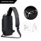 Generic Crossbody Sling Bag &ndash; Waterproof Leather Chest Shoulder Backpack For Men &amp; Women, Casual Travel Daypack With USB Charging Port, Design For Hiking &amp; Everyday Use