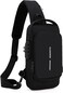 Generic Crossbody Sling Bag &ndash; Waterproof Leather Chest Shoulder Backpack For Men &amp; Women, Casual Travel Daypack With USB Charging Port, Design For Hiking &amp; Everyday Use