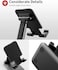 Generic Foldable Cell Phone Stand For Desk &ndash; Portable Mobile Phone Holder For 3.5" - 7.9" Devices, Adjustable &amp; Rotatable Stand For iPhone, iPad, Tablets, and Smartphones