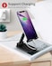 Generic Foldable Cell Phone Stand For Desk &ndash; Portable Mobile Phone Holder For 3.5" - 7.9" Devices, Adjustable &amp; Rotatable Stand For iPhone, iPad, Tablets, and Smartphones
