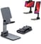 Generic Foldable Cell Phone Stand For Desk &ndash; Portable Mobile Phone Holder For 3.5" - 7.9" Devices, Adjustable &amp; Rotatable Stand For iPhone, iPad, Tablets, and Smartphones
