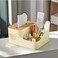LIVVY Multifunctional Tissue Box With Remote Control Holder &ndash; Nightstand &amp; Car Organizer, Modern Plastic Napkin Storage Box For Living Room, Coffee Table &amp; Bedroom