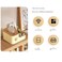 LIVVY Multifunctional Tissue Box With Remote Control Holder &ndash; Nightstand &amp; Car Organizer, Modern Plastic Napkin Storage Box For Living Room, Coffee Table &amp; Bedroom