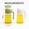 LIVVY Pack of 2 Olive Oil Sprayer Dispenser Bottles 470ml &ndash; Multifunctional Leak-Proof Cooking Oil Spray Bottle With Handle For Kitchen, Vinegar,BBQ &amp; Baking Use