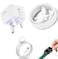 Generic 35W Fast Type-C Power Adapter With Type-C Cable &amp; C to Watch Charger Combo &ndash; Universal Fast Charging Use/Best For iPhone 15/16 Pro Max, iPad, Samsung, Xiaomi, and More