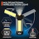Generic Rechargeable LED Camping Light Outdoor, Work Light With Tripod Stand, 360&deg; Foldable Rotatable, Digital Display, Dimmable Brightness, 6000mAh Battery, Camping Light With Stand, Portable
