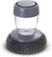 LIVVY Soap Dispensing Dish Brush With Refillable Handle &ndash; Non-Scratch Kitchen Scrubber With Stainless Steel Sponge &ndash; Heavy-Duty Cleaning Brush For Pots, Pans, Dishes, and Sink