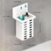 LIVVY Wall-Mounted Toothpaste Holder , Strong Adhesive Bathroom Storage Rack, Multifunctional Toothbrush Organizer For Bathroom, Easy Installation, Free Punching,