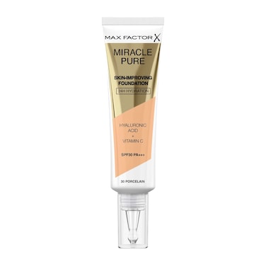 Max Factor Miracle Pure Skin Improving Foundation SPF30, 30 Porcelain