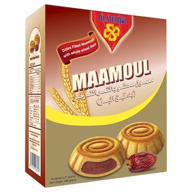 Al-Seedawi Dates Filled Maamoul, 21g Pack of 16