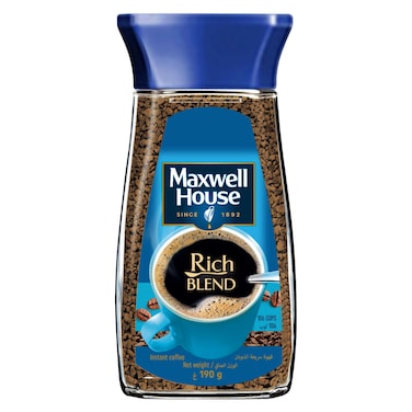 Maxwell House Rich Blend Instant Coffee, 190g
