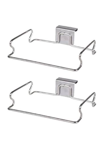 2 Pack Plastic Bag Holder Trash Bag Holder for Kitchen, Pantry, Bathroom and More