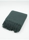 130 x 170 cm Premium Waffle Throws Cotton Charcoal Blanket with Tassel Fringes, Luxurious 450GSM Soft Breathable Throw for Sofa Bed Couch Travel Boho Home Decor