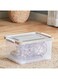 Box Juana Multipurpose Transparent Storage Box With Wheels And Lockable Lid 15 L