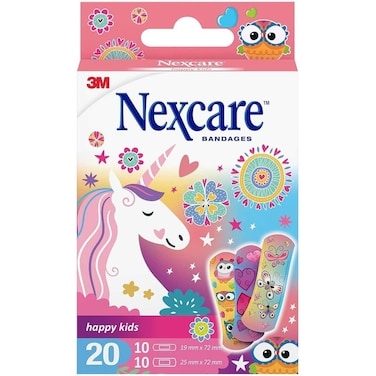 Nexcare Happy Kids Bandages Plasters Magic Assorted 20 PCS