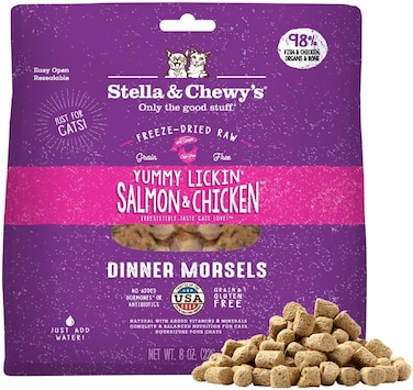 Stella &amp; Chewy's Cat FD Yummy Lickin' Salmon &amp; Chicken Dinner For Cats - 8 Oz