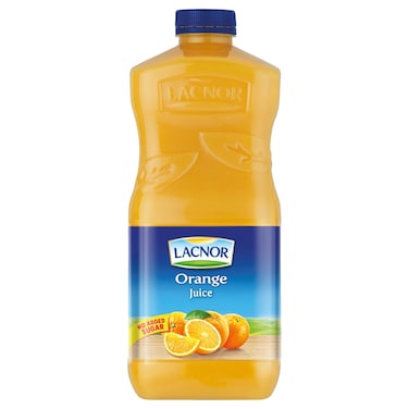 لاكنور عصير برتقال بدون إضافة سكر، 1.75 لتر