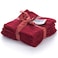 Cannon Plain Face Towel, Red, 33x33cm, 550 GSM, 100% Cotton, 4 PCS