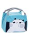 Printed Insulated Thermal Lunch Bag Blue/White/Black 21x17x15cm