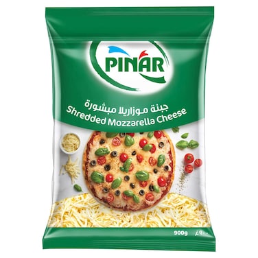 Pinar Shredded Mozzarella Cheese, 900g