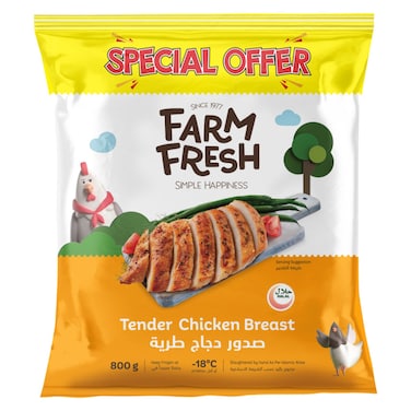 Farm Fresh Chicken Tender Breast, 800g