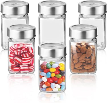 Treo Glass Storage Jar Set - 310ml, 6 Pieces