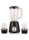 Disnie 3 in 1 Blender, 2 Liter Juicer Jar, 0.5L Small Jar for Coffee, Spice Grinder, Smoothie Maker, Ice Crusher, Countertop Juicer (3in1 Blender - Black)