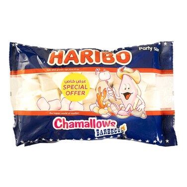 هاريبو حلوى مارشميلو وردية اللون، حزمة من قطعتين، 300 غرام