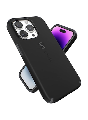 Speck Products CandyShell Pro iPhone 14 Pro Case, Black/Slate Grey