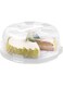 Snips Delice White Cake Holder - 28 cm x 9 cm Cake Storage Container