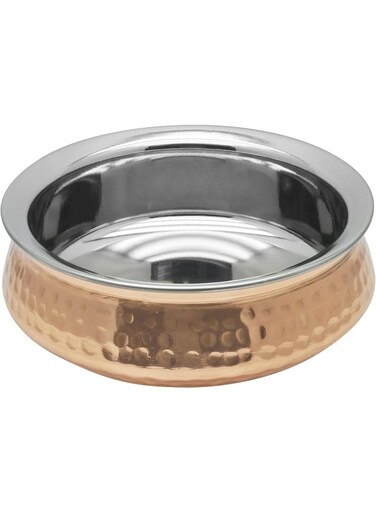 COPPER HANDI SERVING BOWL WITHOUT LID, 17 CM, COPPER, TCH003, CURRY BOWL, SERVING BOWL, BIRYANI BOWL Copper 17cm