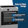 Daewoo Ceramic Cooker 60 x 60cm , Electric Stove 65L Oven with Convection Fan, 4 Cooking Zone Infrared Stovetop with 8 Program Modes, Digital Timer , DCC,S664HF , Made in Turkey , 1 Year Warranty