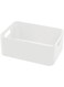 Plastic Storage Case with Lid Multi-Purpose Stackable Organizer for Home, Office, Kitchen, or Bathroom (22 x 15 x 10.5 CM)