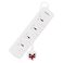 Philips 4-Way Extension Socket with Cord White 2m