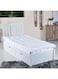 Box Hilton Single Size Mattress Topper Microfiber White 200x90cm