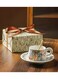 retro coffee cup and saucer set coffee cup gift box set bone china exquisite glazed tea cup and saucer mug cappuccino latte mocha elegant gift set. (White)