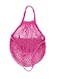 String Fruit Storage Bag Pink 35x45cm