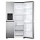 LG Side By Side Refrigerator GR-L267SLRL Platinum Silver 617L