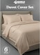 Premium Striped Duvet Set All Season &acirc;&euro;&ldquo; 6-Pieces Set Cream   King Size 220x240 cm   Ultra-Soft, Wrinkle-Resistant &amp; Made in Dubai   Includes Duvet Cover, Fitted Sheet (200x200 cm) &amp; 4 Pillowcases (50x70 cm)