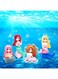 Azonee Aquarium Fish Tank Mermaid Ornament, 8 PCS Mermaid Floating Aquarium Decorations Fish Tank Decor Turtle Betta Fish Bowls Kit Decor Fish Toys