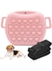 Ankila Dog Treat Pouch,2.0-Upgrade Stronger Magnetic Closure to Avoid Spilling, Silicone Treat Bag Fanny Pack with Waist Belt for Pet Training Walking (pink)
