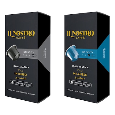 Il Nostro Coffee Capsules 10 Coffee Capsules, 52g Pack of 2